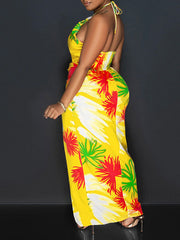 Indiebeautie Printed Halter Dress