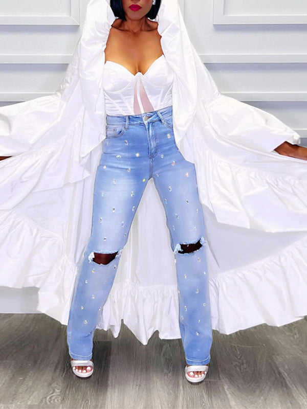 Solid Ruffle Duster