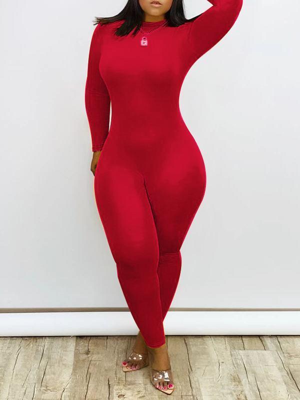 indiebeautie Solid Skinny Jumpsuit