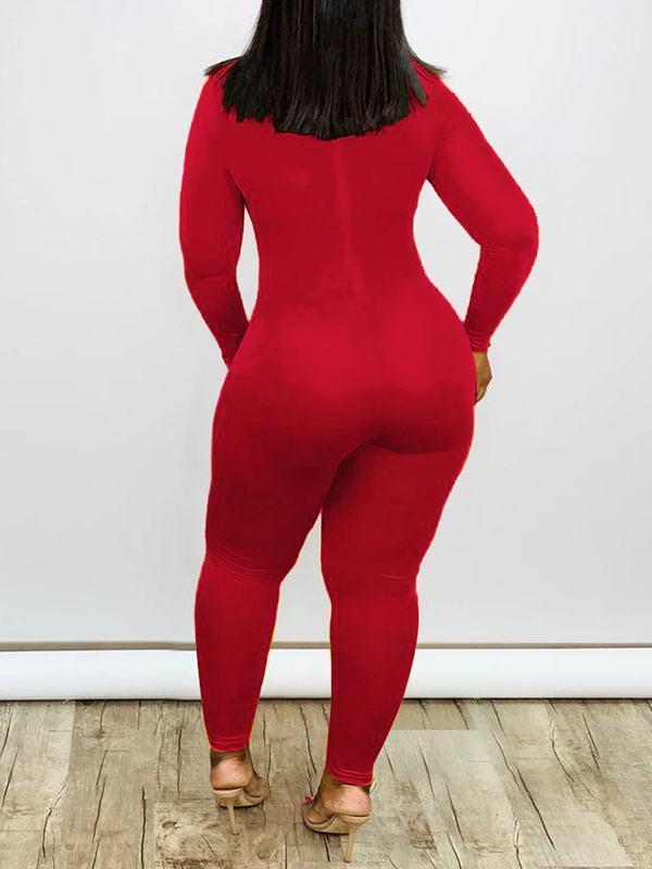 indiebeautie Solid Skinny Jumpsuit