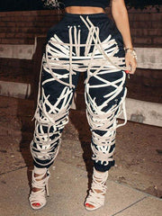 indiebeautie Lace-Up Jogger Pants