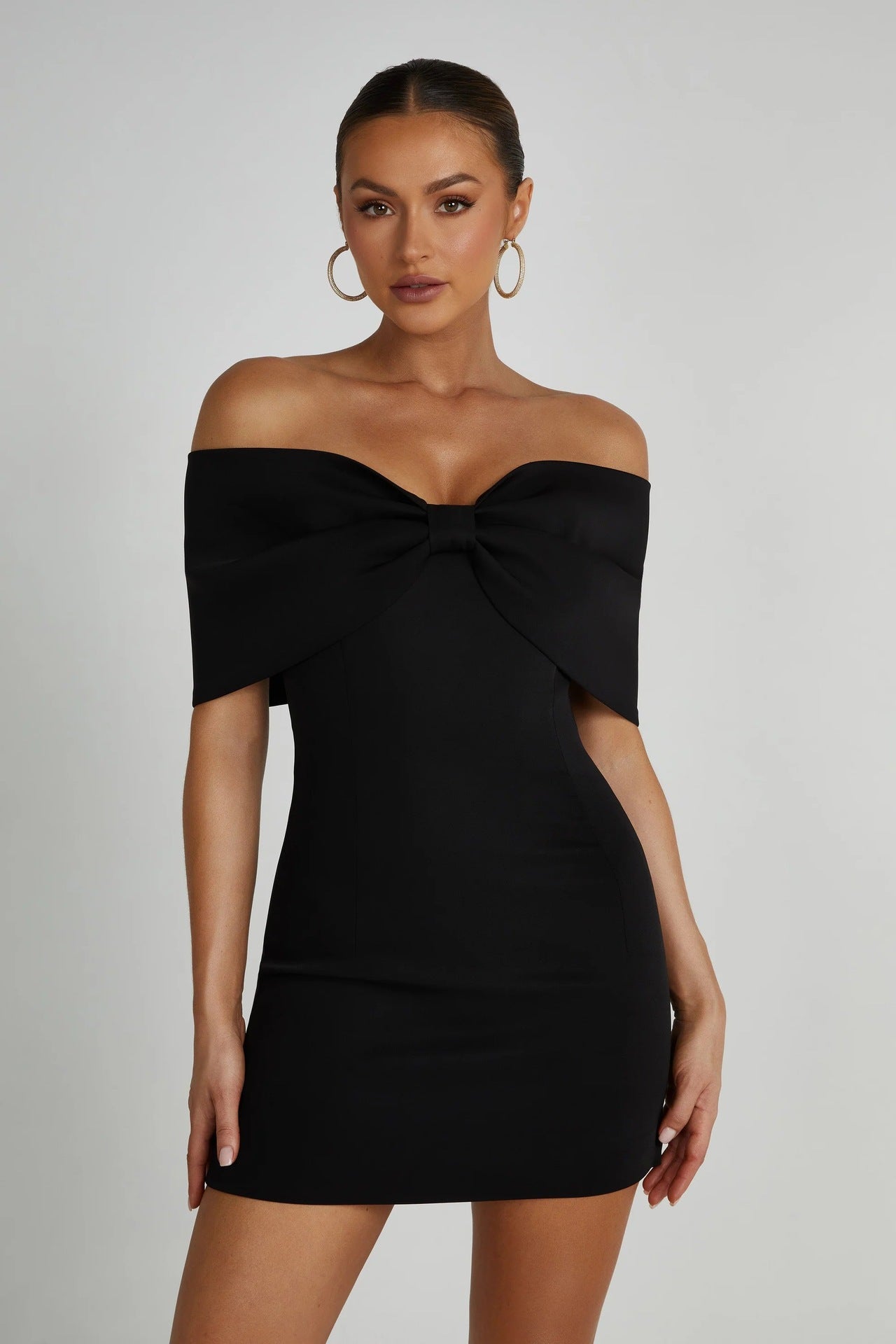 Boat Neck Casual Dress