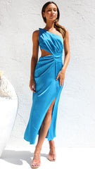 Royal Blue Midi Dress