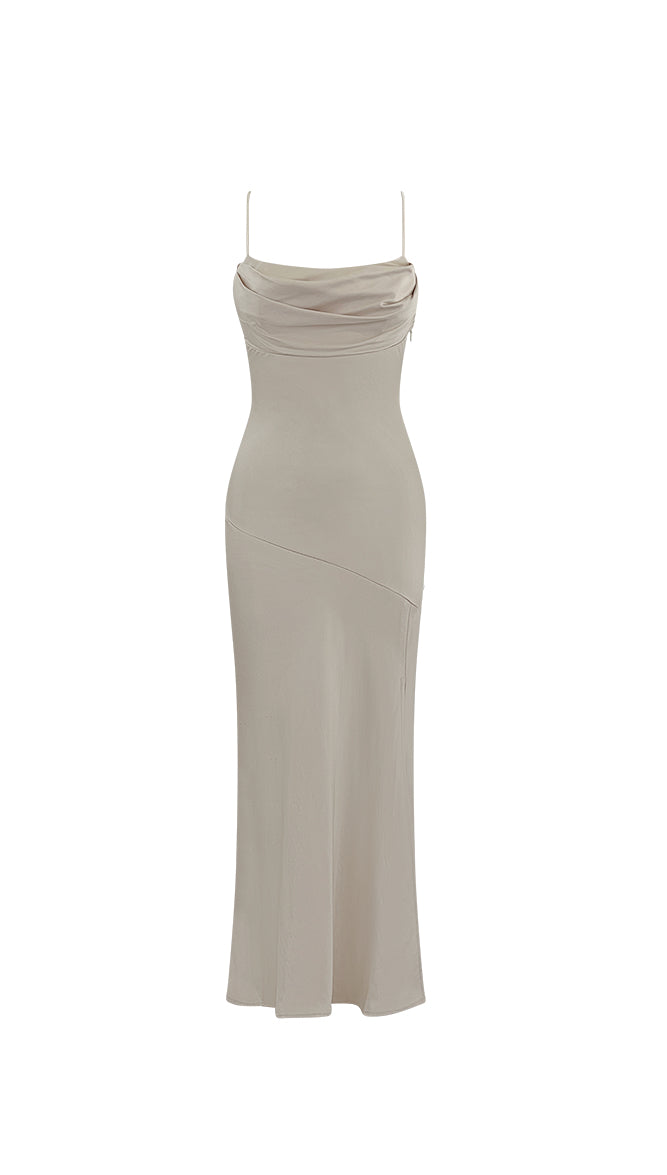 Tullia Midi Dress (Oyster)