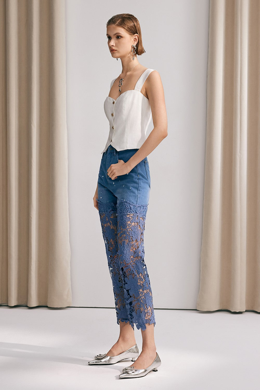 Kornelia Cross Bodycon Sleeveless Top