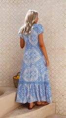 Carmen Maxi Dress - Oceana Print