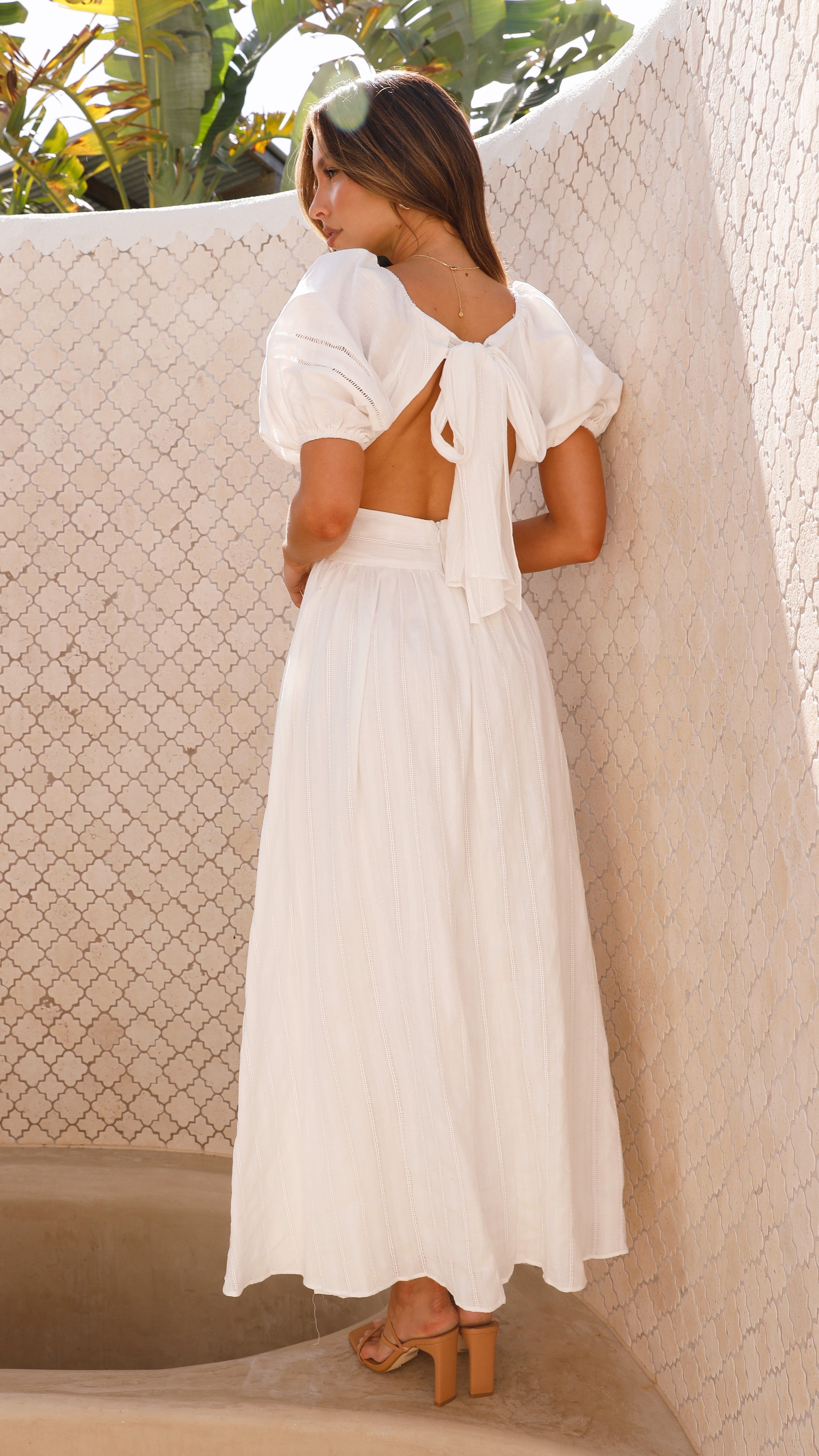 Alicia Maxikleid - Weiß