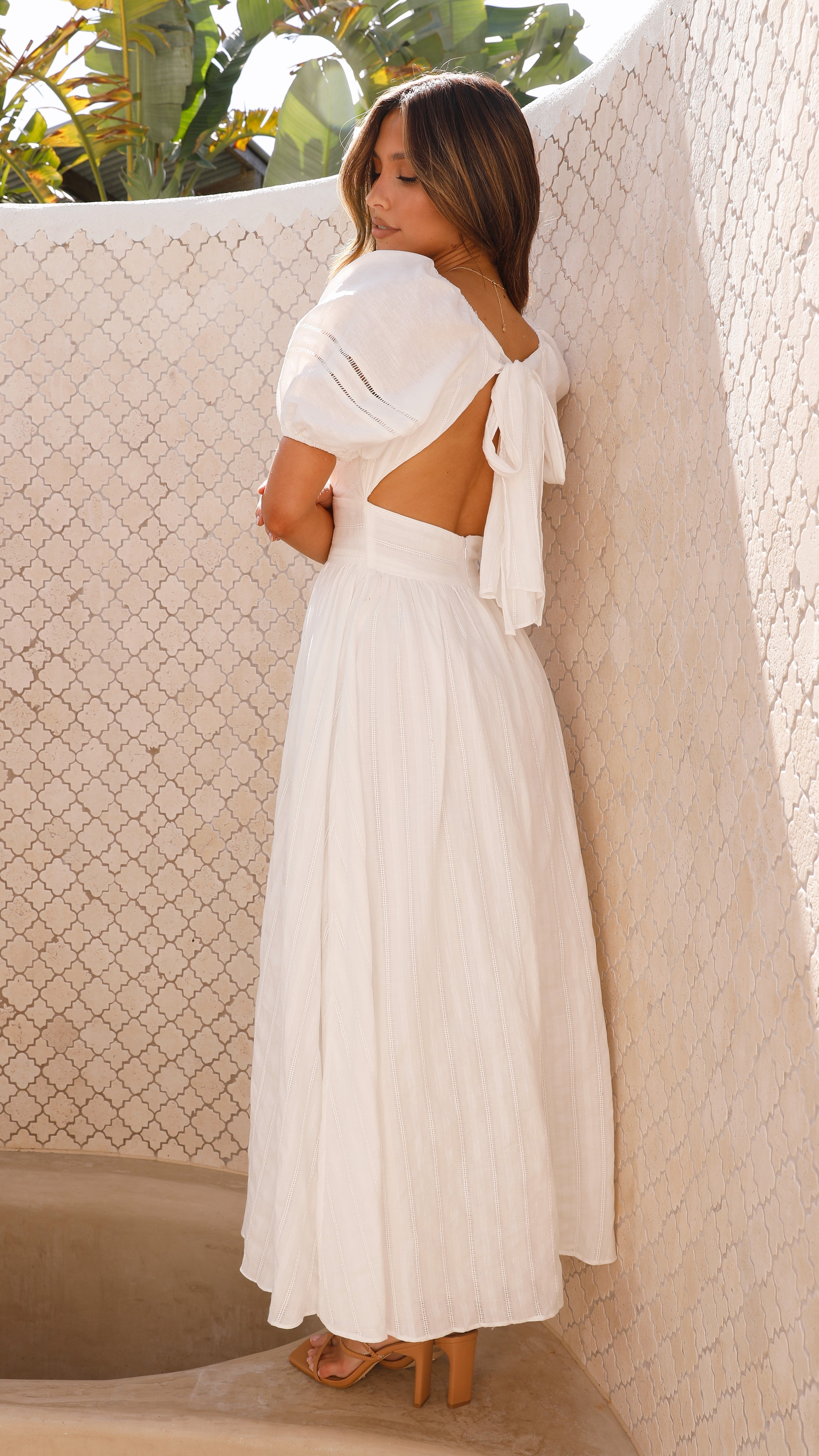 Alicia Maxikleid - Weiß