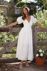 White Sunny Attire Maxi Dress