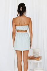 White Off Shoulder Bandeau Dress