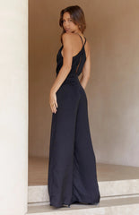 Black Wide-Leg Jumpsuit