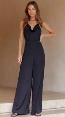 Black Wide-Leg Jumpsuit