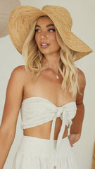 Bec Crop Top - Natural