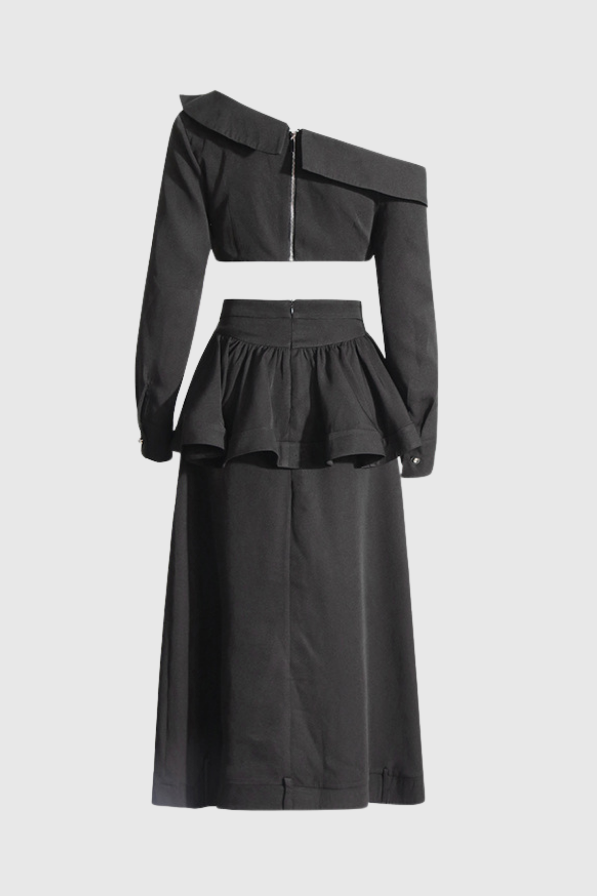 Lennox Ruffle Button Maxi Skirt