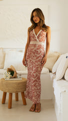 Delilah Maxi Dress (Red)
