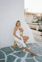 Tullia Midi Dress (Oyster)