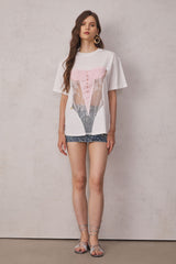 Mae Hollow See Through T Shirt