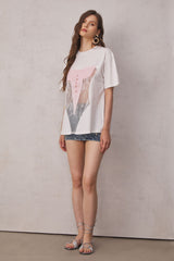 Mae Hollow See Through T Shirt