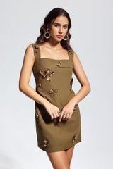 McCartney Flower Sleeveless Mini Dress