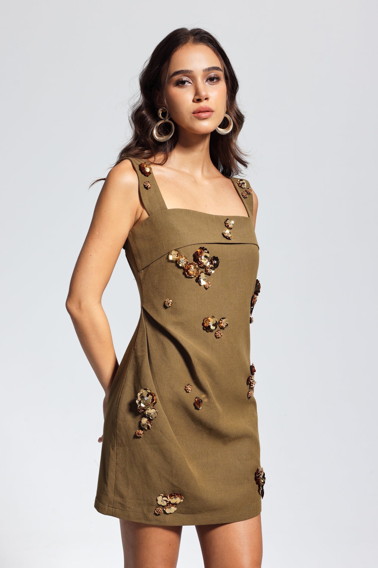 McCartney Flower Sleeveless Mini Dress