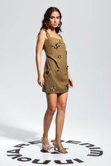 McCartney Flower Sleeveless Mini Dress