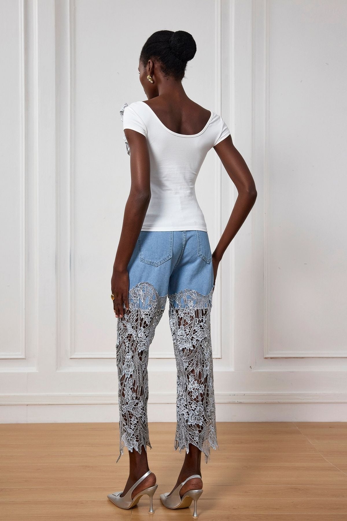 Milan Ruffle Bodycon T Shirt