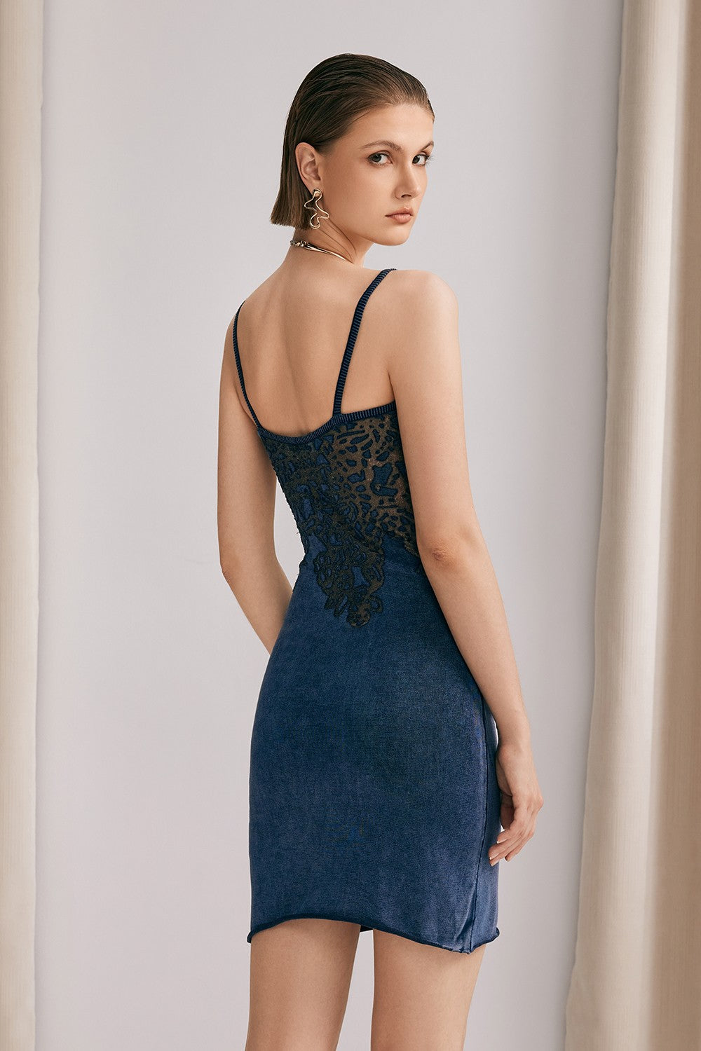 Miley Lace Spaghetti Mini Dress