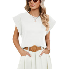 White Relaxed Crop Top