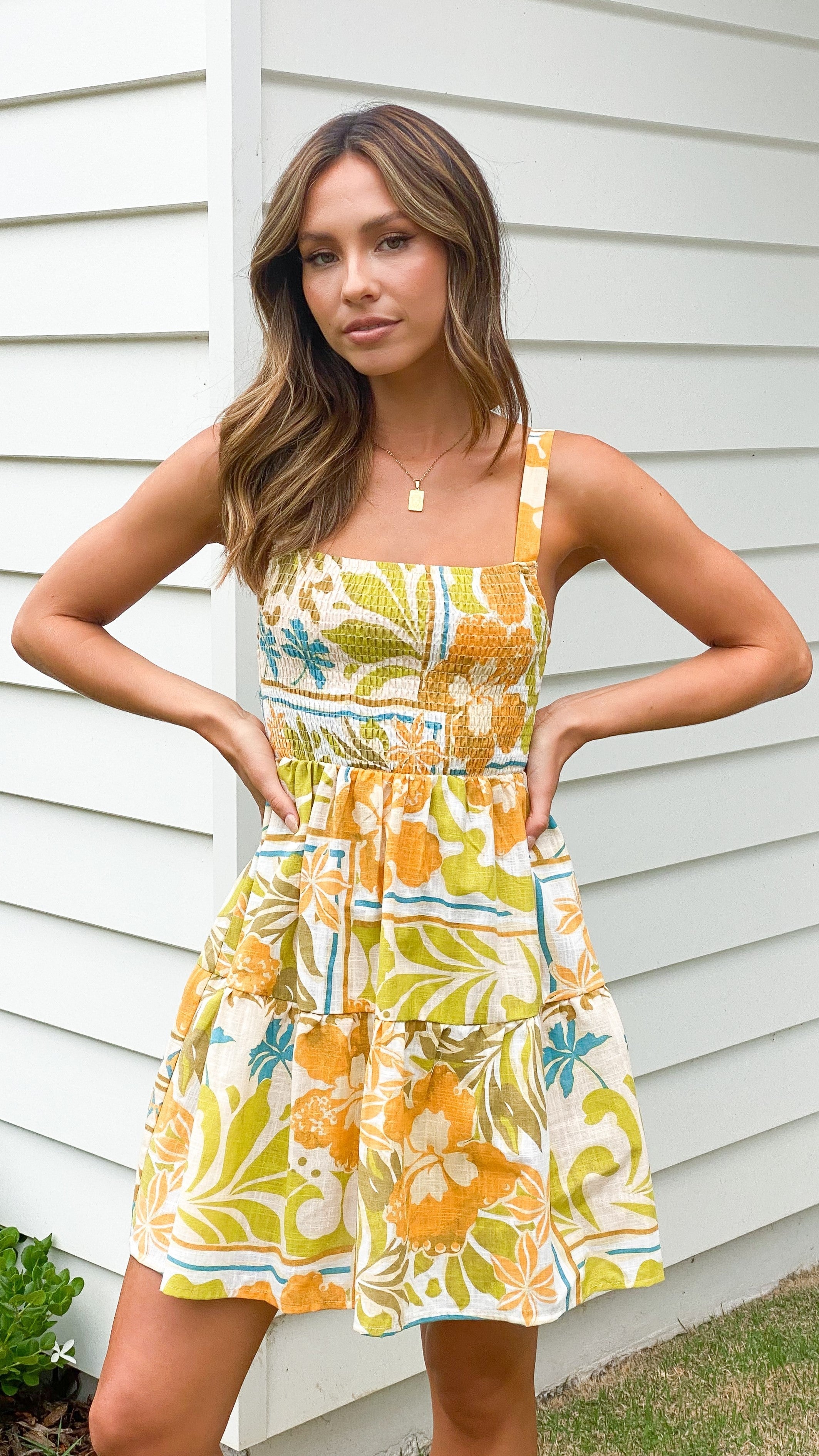 Island Mini Dress - Paradise Print
