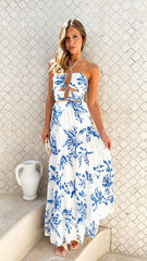 Adara Maxi Dress - Blue Summer