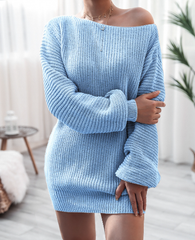 autumn and winter inclined collar casual pullover sweater multicolor knit bottoming shirt