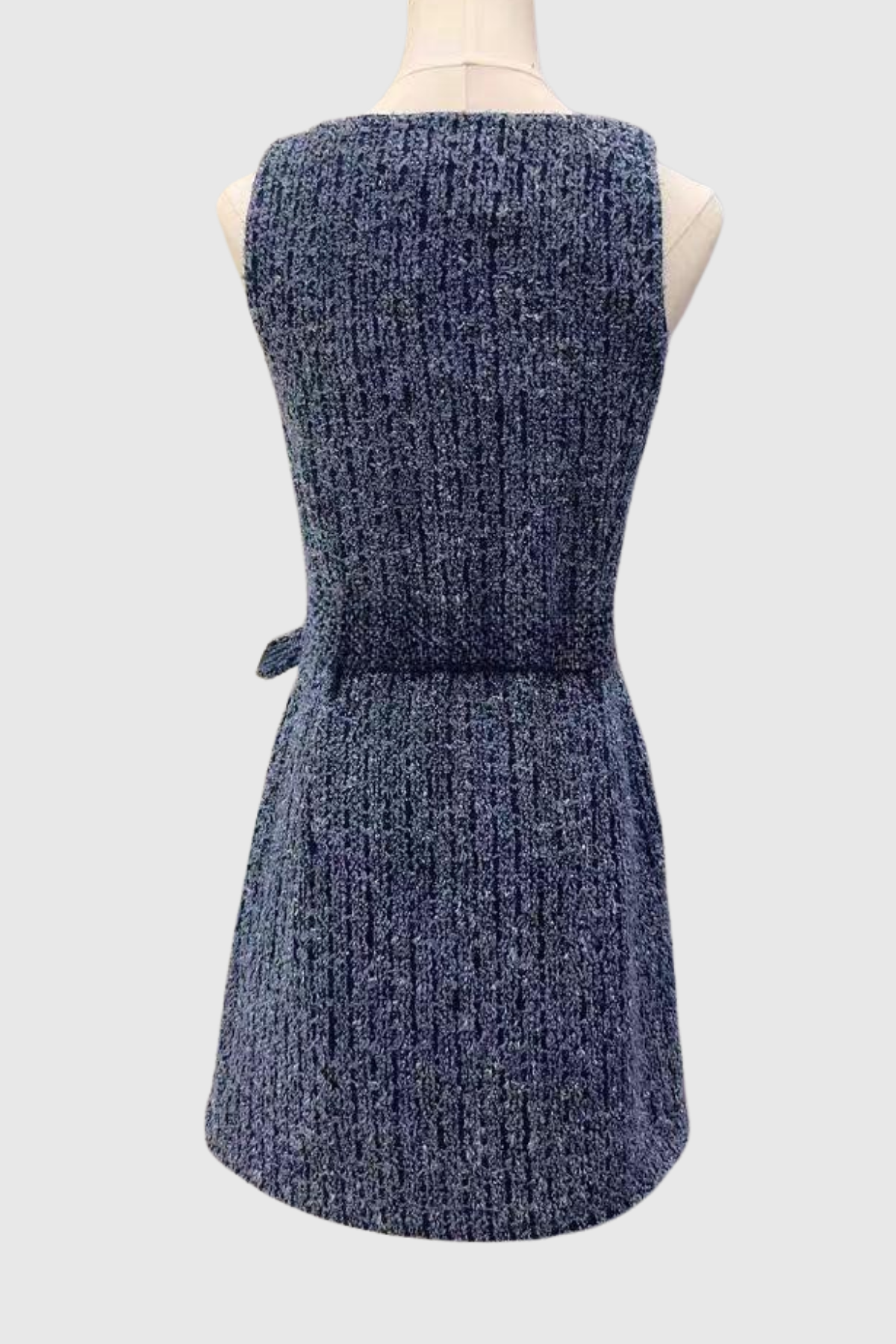 Rayne Zipper Buckle Sleeveless Mini Dress