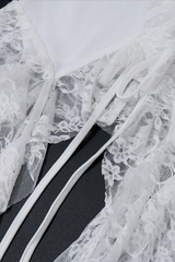 Sacha Off Shoulder Lace Fringe Top