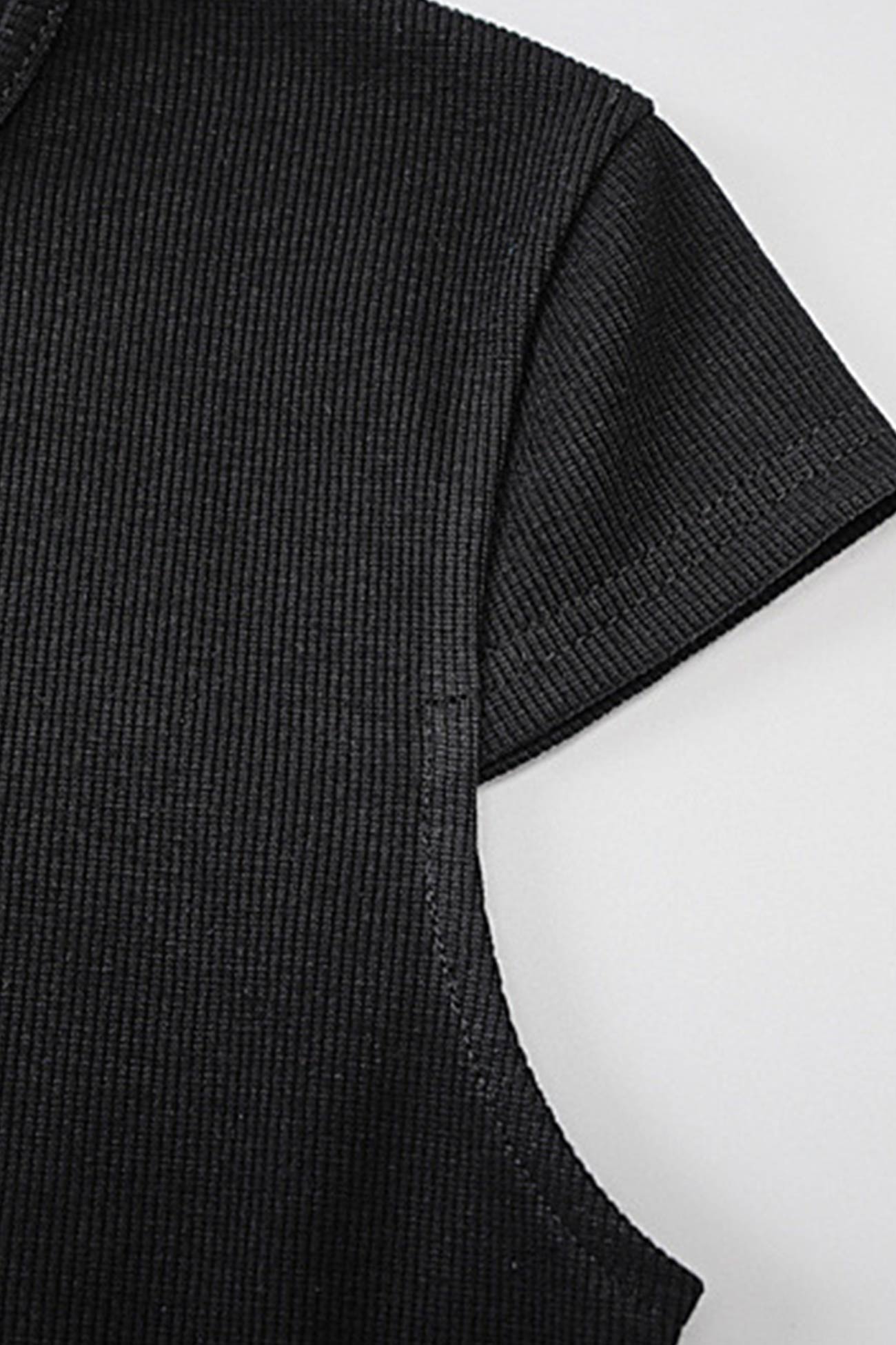 Solid Color Crew Neck Slit Dress