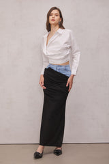 Stormi Asymmetric Top In White
