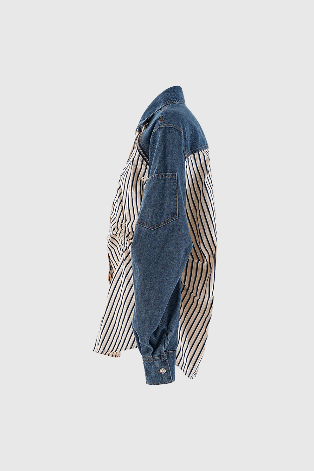 Tanvi Ruch Stripe Denim Shirt
