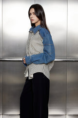 Tanvi Ruch Stripe Denim Shirt