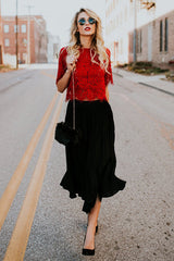 Marry Me Lace Short Sleeve Top - 3 Colors