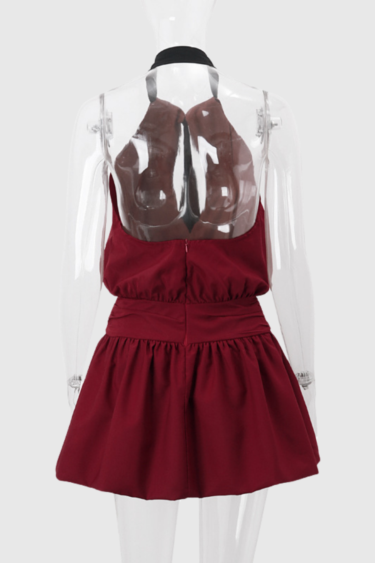 Zeke Hollow Backless Tie Mini Dress