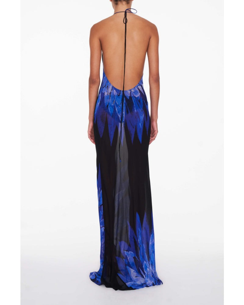 2024ss sexy deep V backless dress