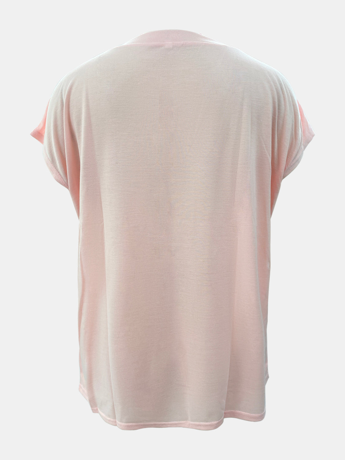 T-Shirt mit Rundhalsausschnitt und Flügelärmeln in voller Größe