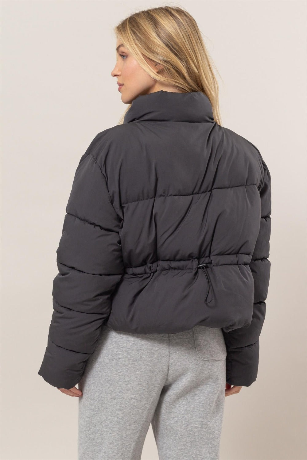 HYFVE Pufferjacke mit gesteppter Rückseite und Kordelzug