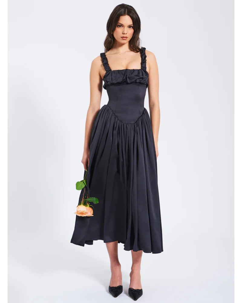 2024ss Sexy Slip-on slim party dress