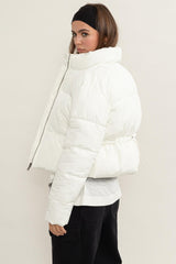 HYFVE Pufferjacke mit gesteppter Rückseite und Kordelzug