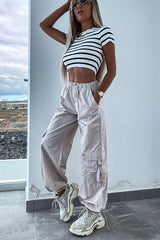 The Letha Pocketed High Waist Function Cargo Pants