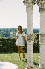 White Off Shoulder Mini Dress