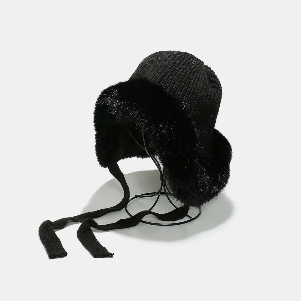 Thermo-Wintermütze mit Bindeband und Flausch