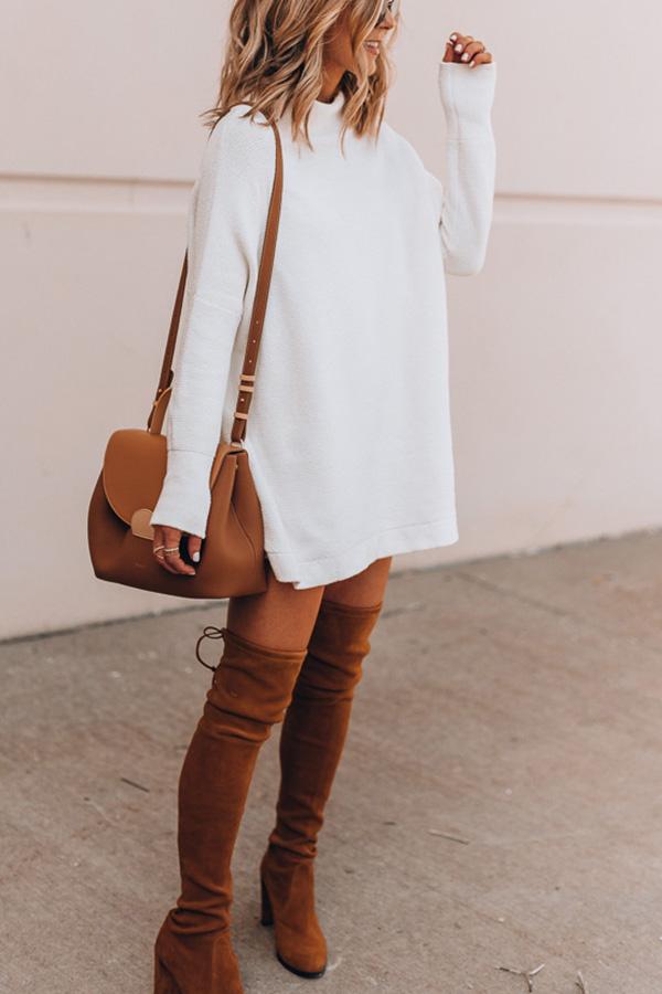 Come My Way Sweater Casual Dress