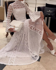 Long Sleeve Cutout Elegant Dress