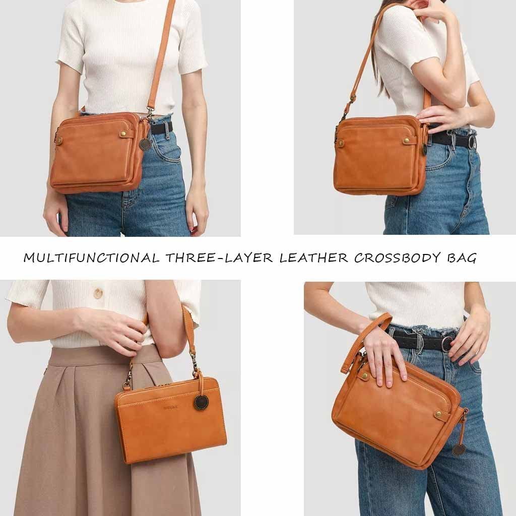 🔥Schneller Ausverkauf 49 % RABATT auf Crossbody-Schultertaschen und Clutches aus Leder 